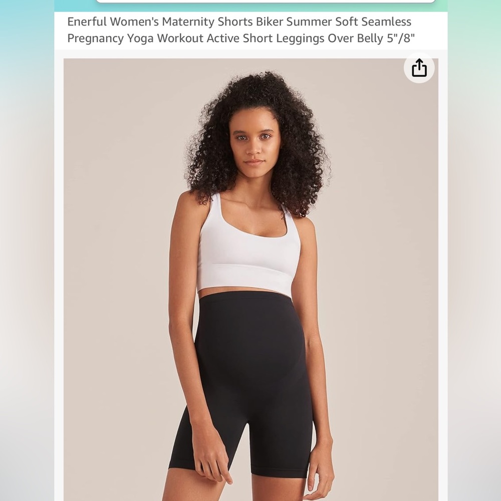 Black Maternity Bike short XXL. NWOT